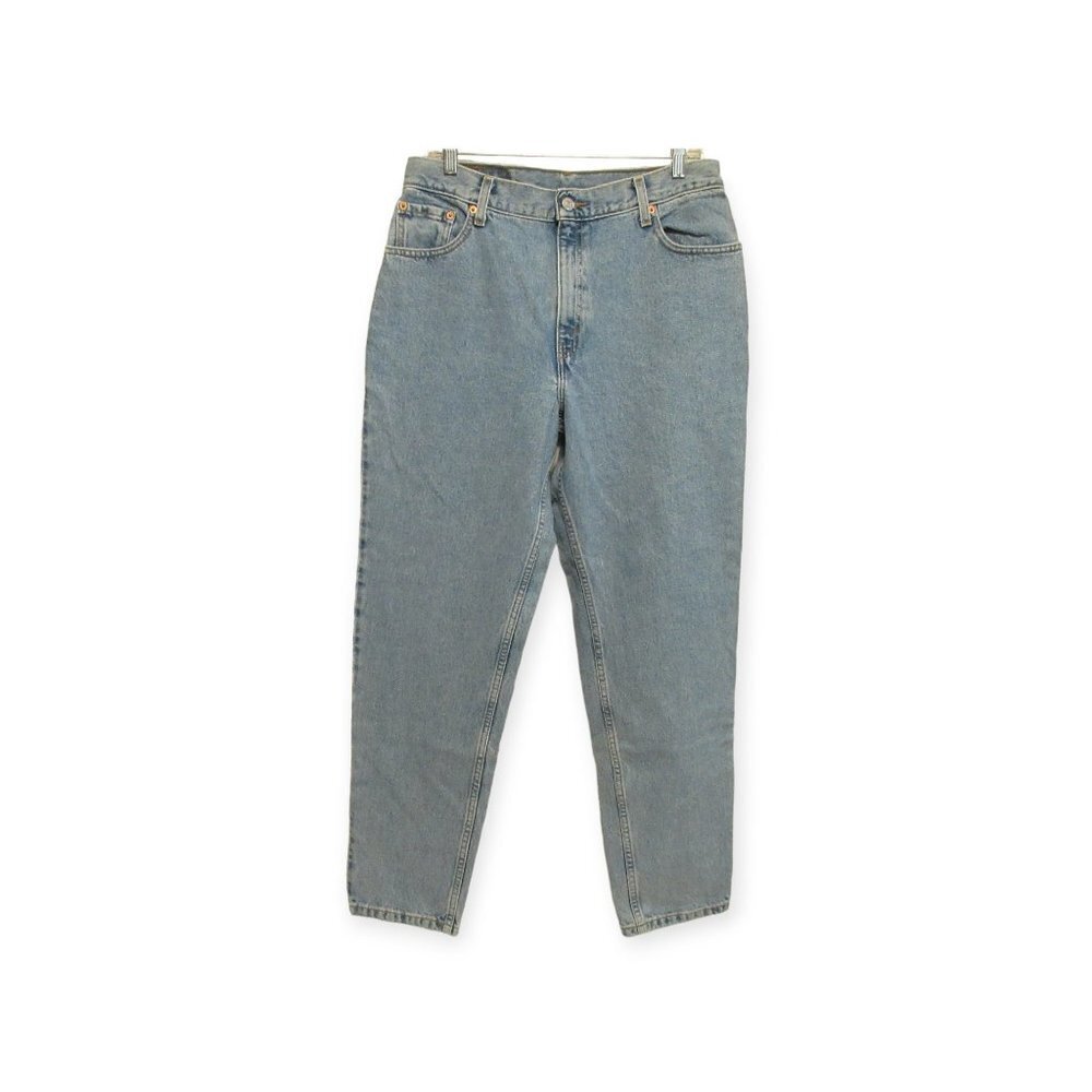 Womens Levis 550 Tapered Light Wash Relaxed Fit Size 14 Vintage Made in Columbia
